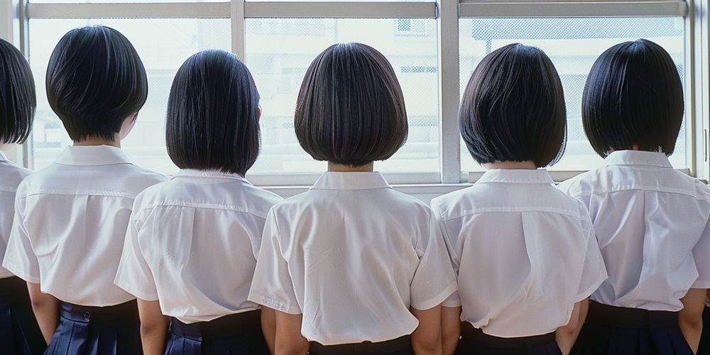 Japanese student forced to cut her hair in a bob
